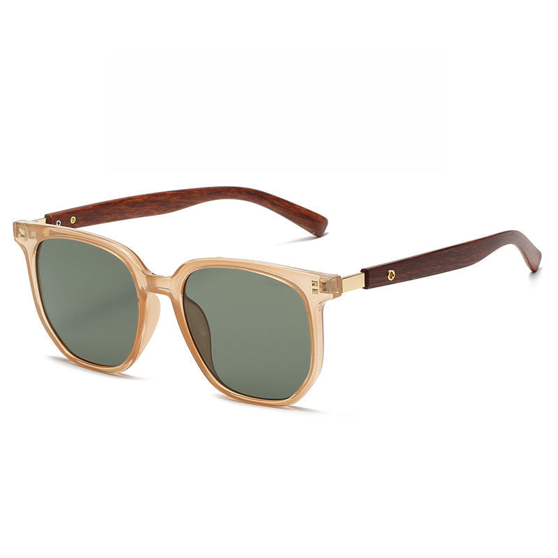 Gafas de sol vintage de madera de lujo