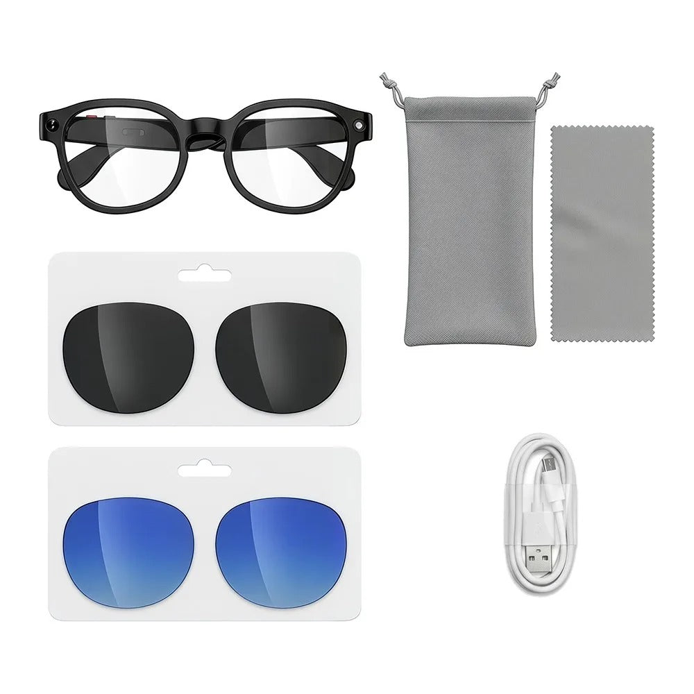 Gafas de vigilancia con grabación de vídeo 4K
