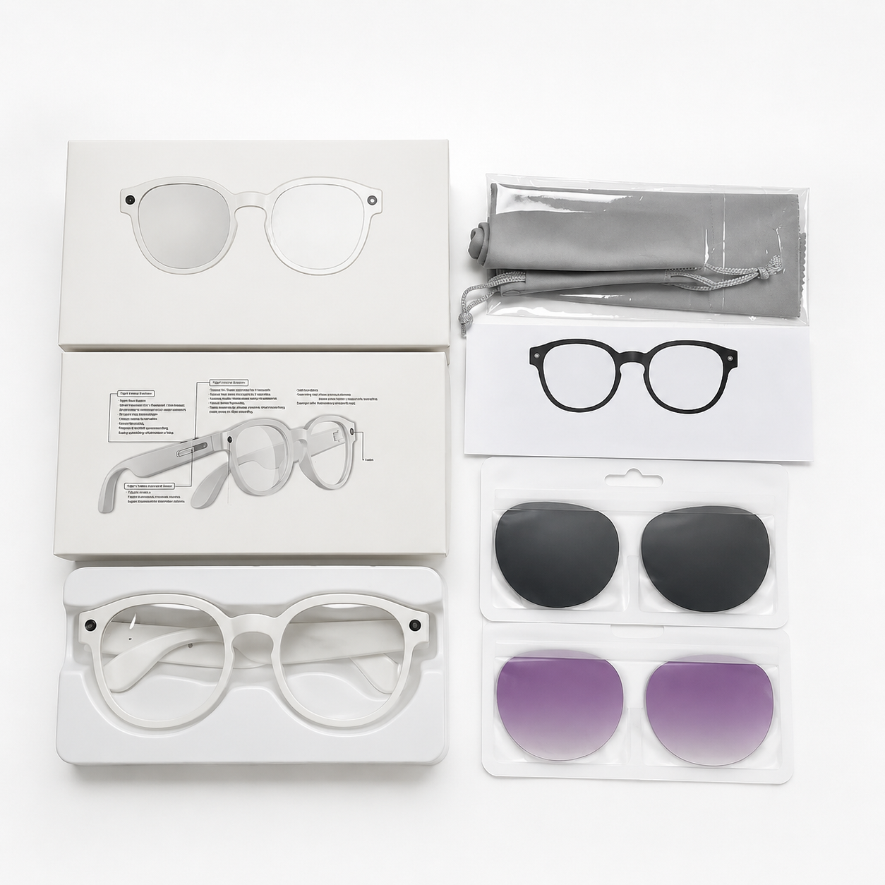 Gafas de vigilancia con grabación de vídeo 4K