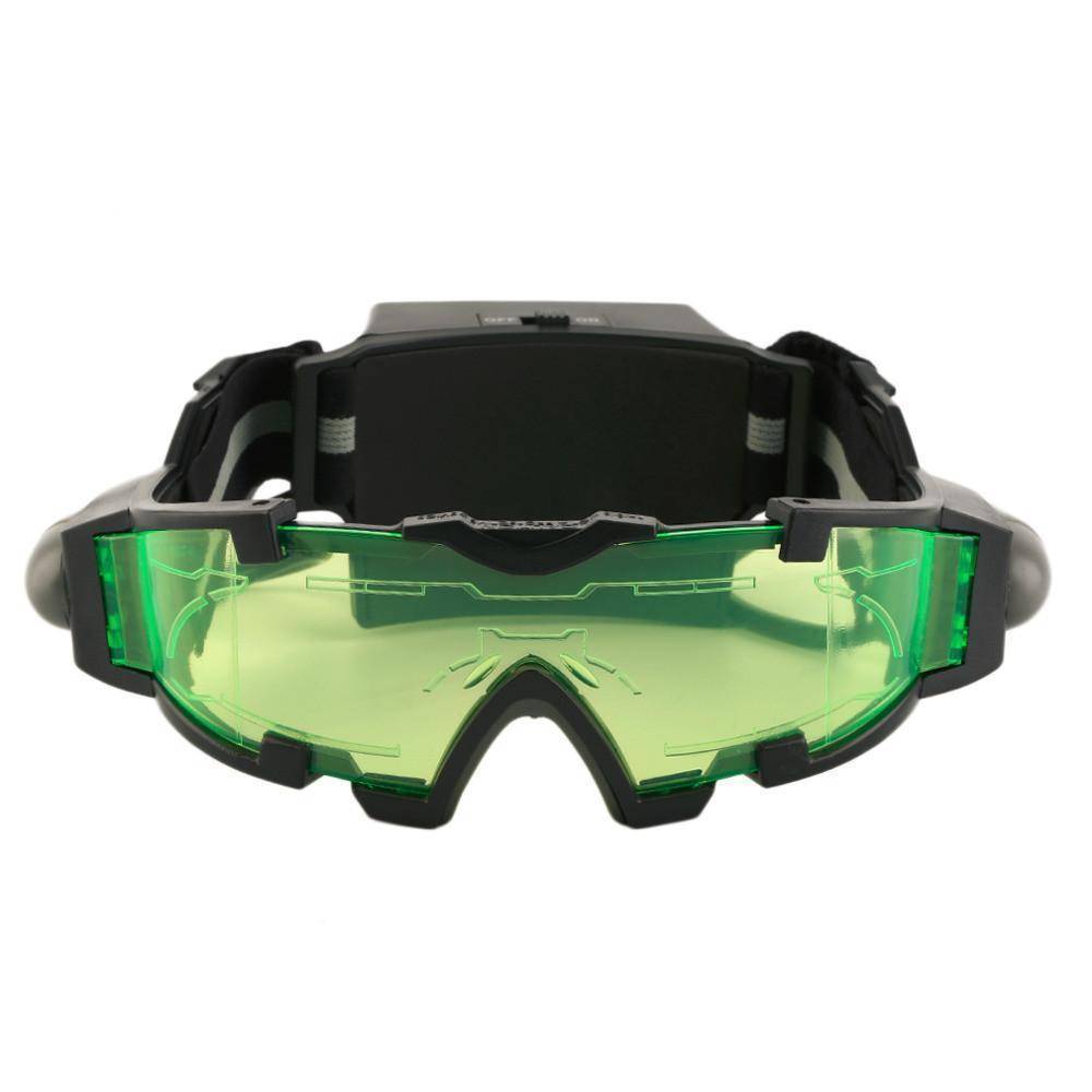 Gafas de visión nocturna ajustables con luces desplegables