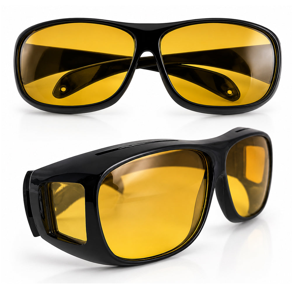 Gafas HD Vision - Set de 2 Piezas Polarizadas para Día y Noche (Ideales para Conducción, Deporte, Conducción Nocturna y Gafas de Sol Protección UV)