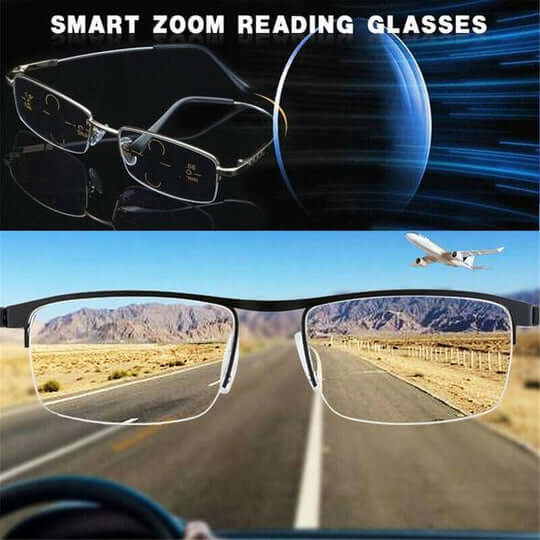 Gafas inteligentes progresivas | Tecnología multifocal | Negro