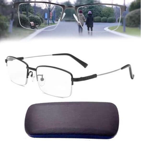 Gafas inteligentes progresivas | Tecnología multifocal | Negro