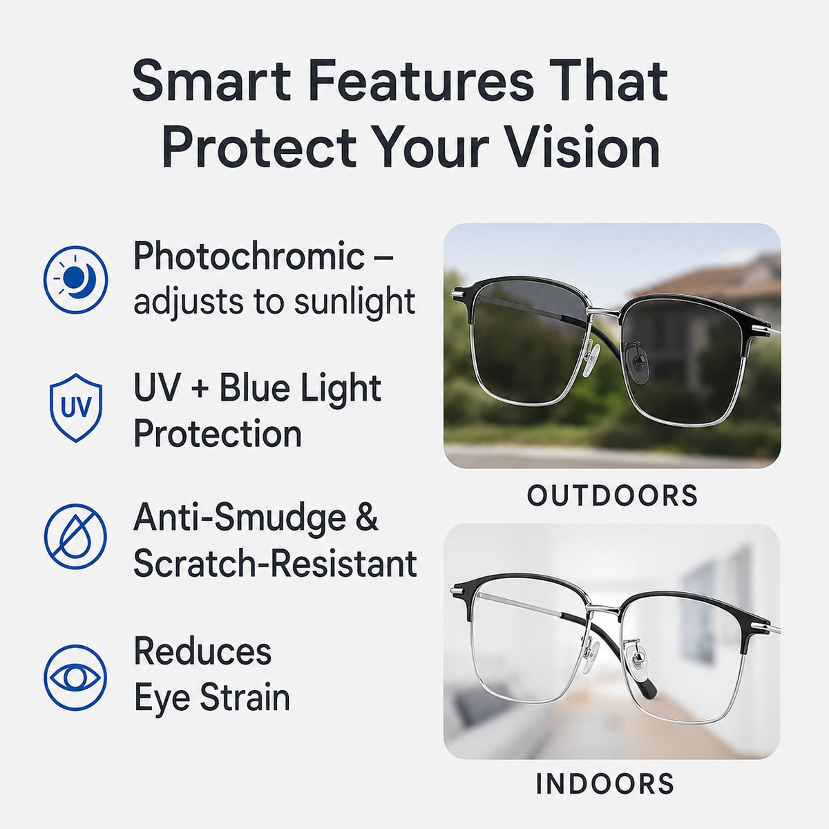Gafas multifocales progresivas inteligentes alemanas