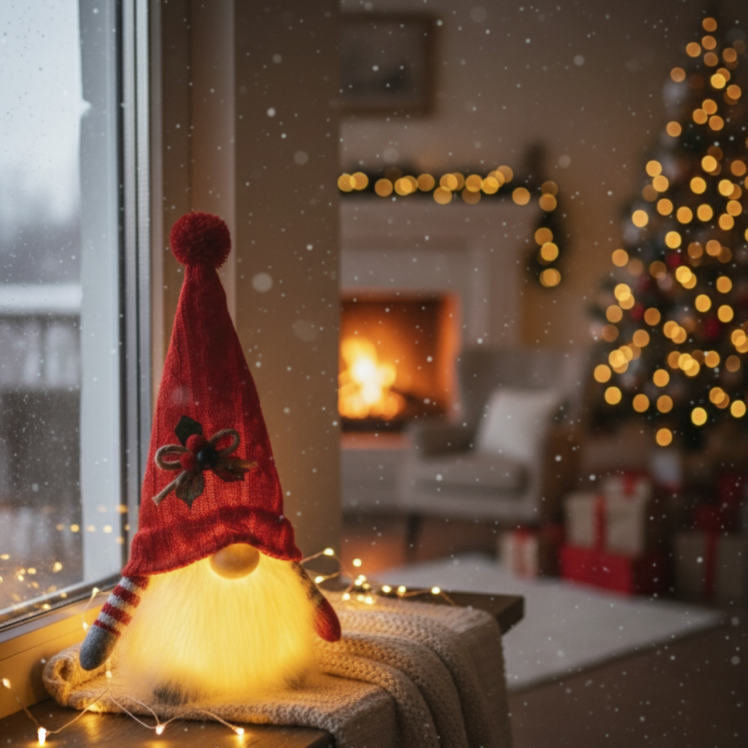 Gnomo de Navidad luminoso
