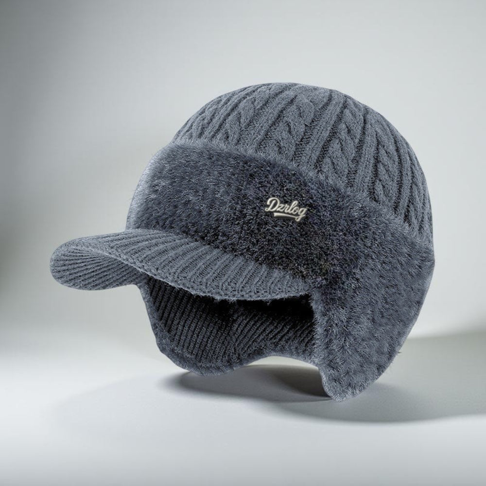 Gorro de punto de invierno estilo trapper con orejeras