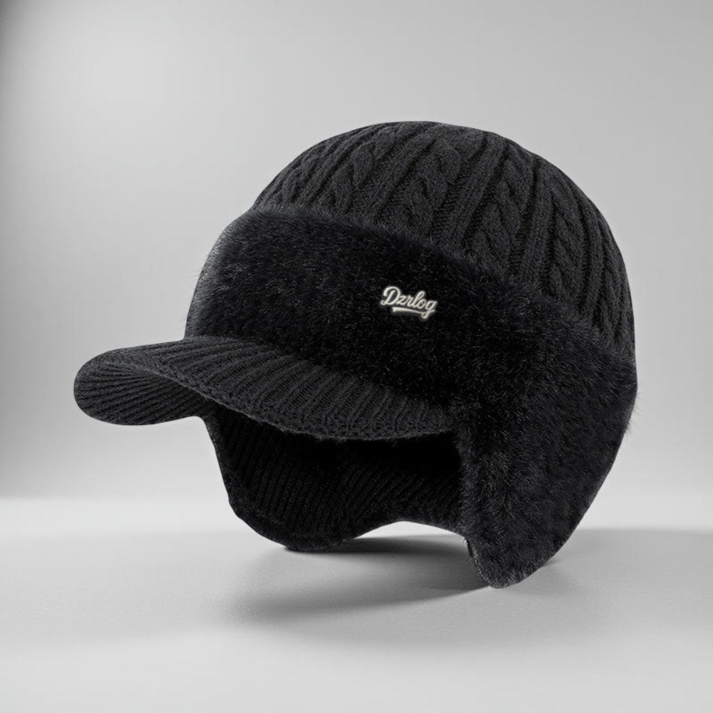 Gorro de punto de invierno estilo trapper con orejeras