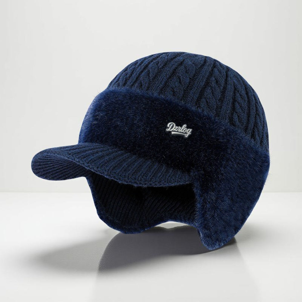 Gorro de punto de invierno estilo trapper con orejeras