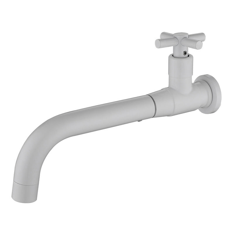 Grifo de baño de pared moderno de acero inoxidable con caño giratorio y monomando – Diseño elegante