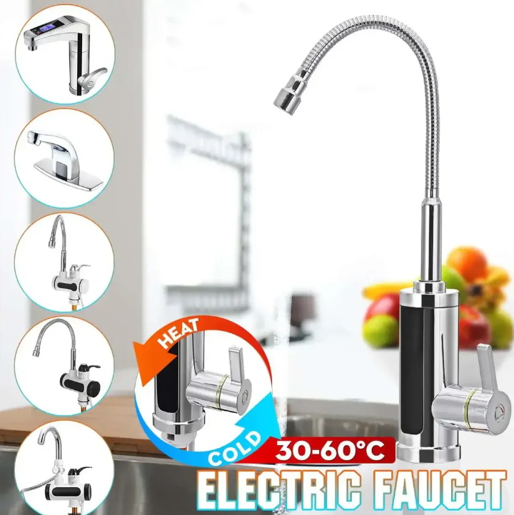 Grifo eléctrico de agua caliente de 3000 W - Agua caliente instantánea para cocina