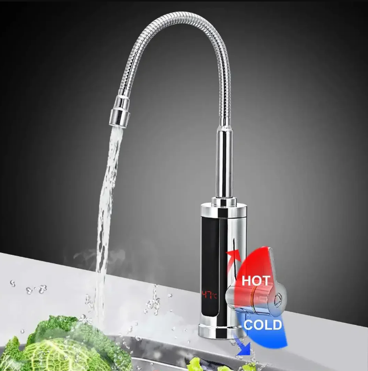 Grifo eléctrico de agua caliente de 3000 W - Agua caliente instantánea para cocina