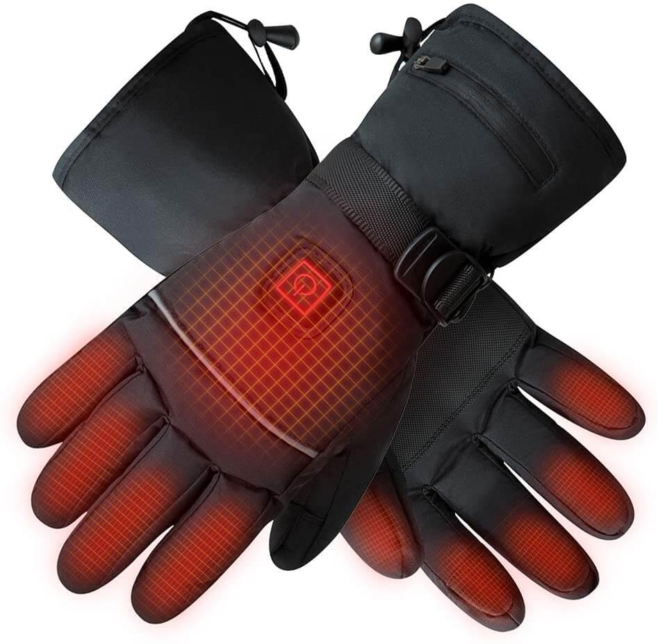 Guantes calefactables eléctricos