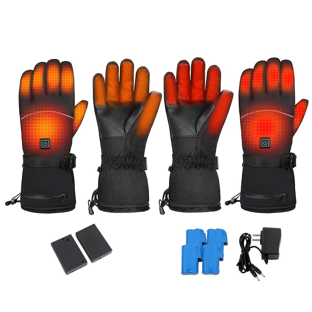 Guantes calefactables eléctricos