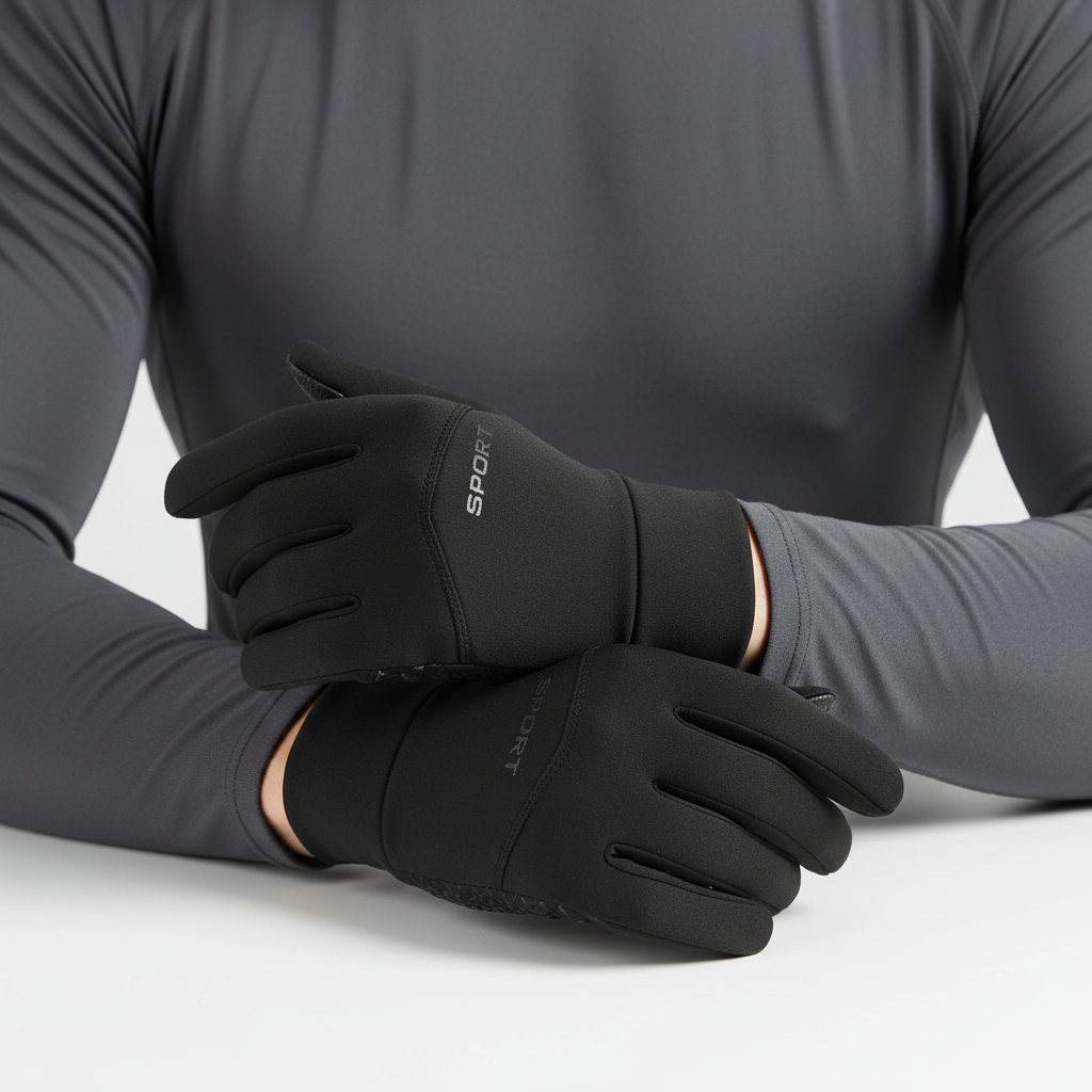 Guantes de ciclismo térmicos e impermeables