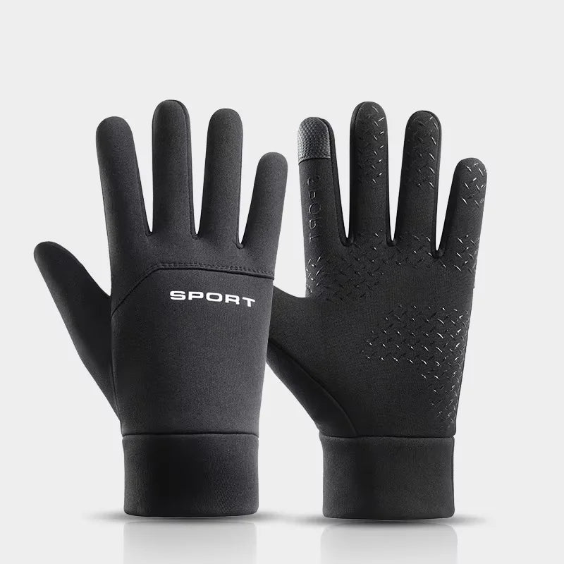 Guantes de ciclismo térmicos e impermeables