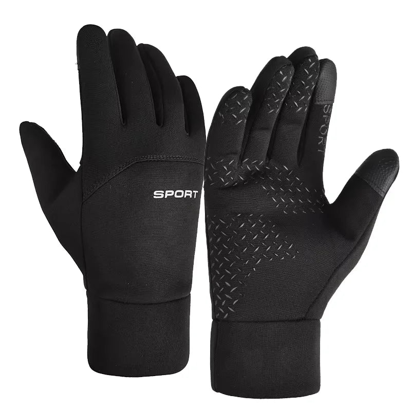 Guantes de ciclismo térmicos e impermeables
