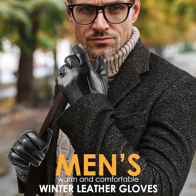 Guantes de invierno para hombre compatibles con pantalla táctil
