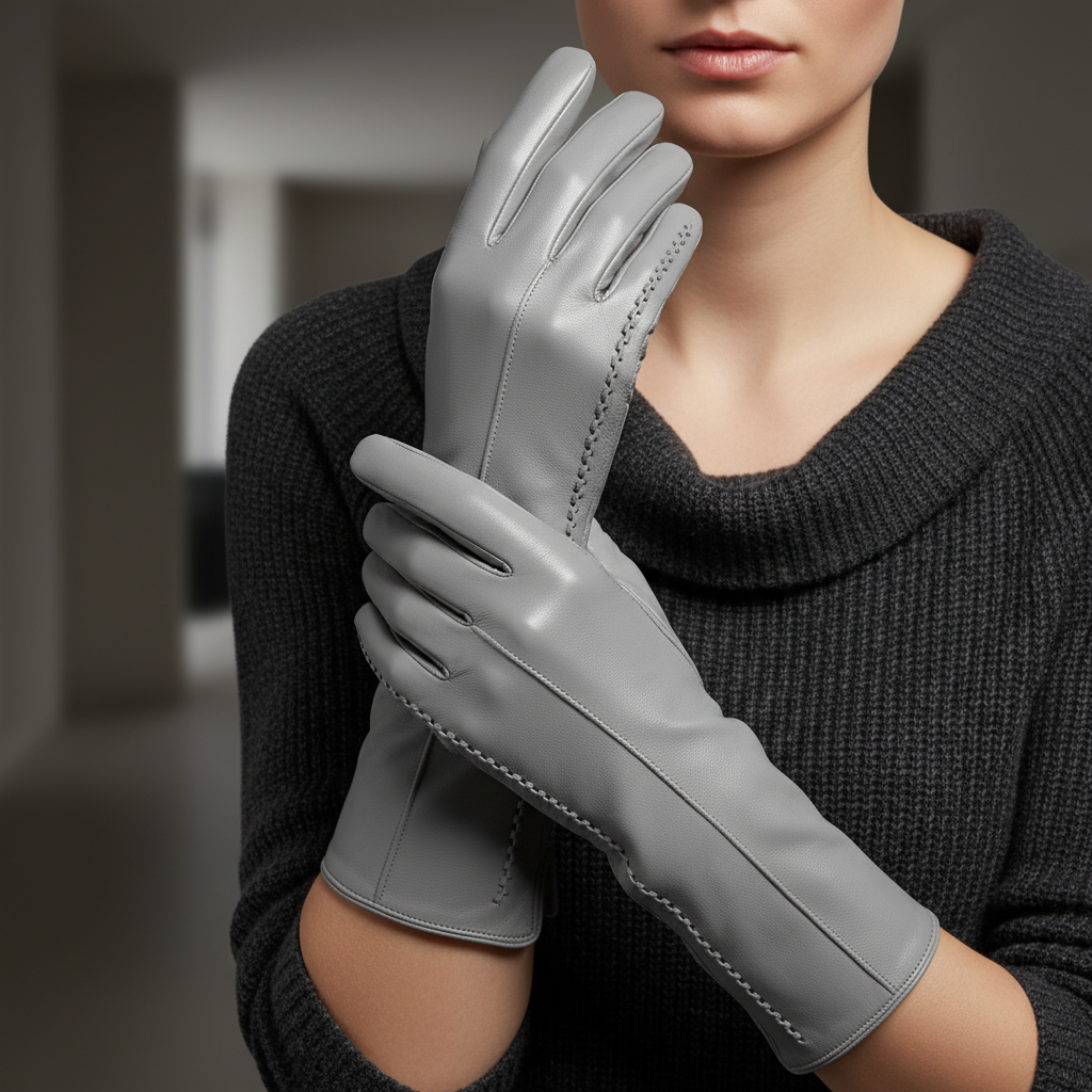 Guantes de invierno para mujer con forro suave y ajuste estilizado