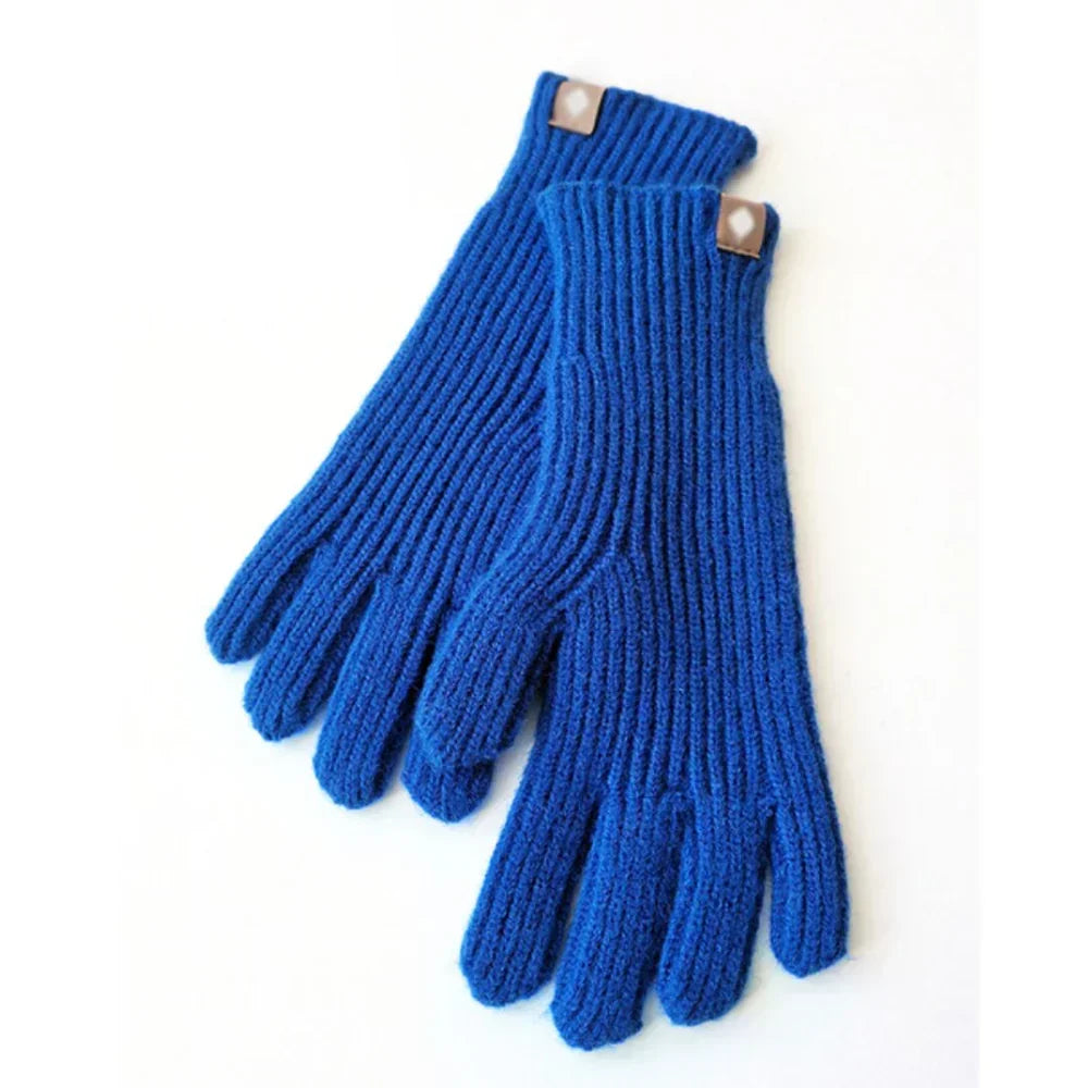 Guantes de punto casuales para mujer