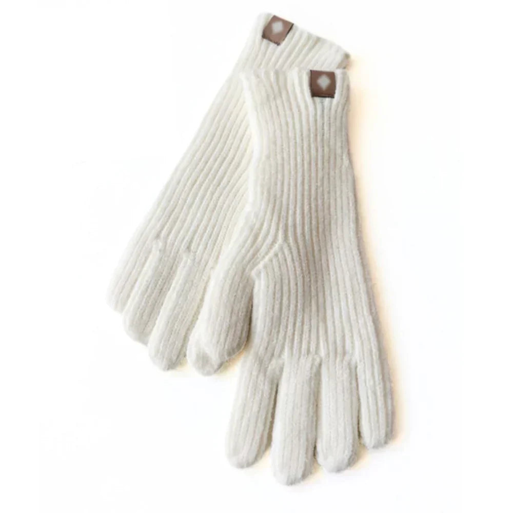 Guantes de punto casuales para mujer