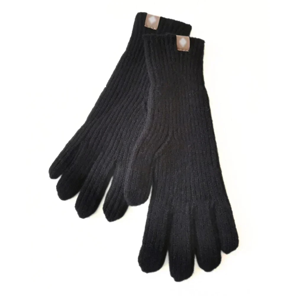 Guantes de punto casuales para mujer