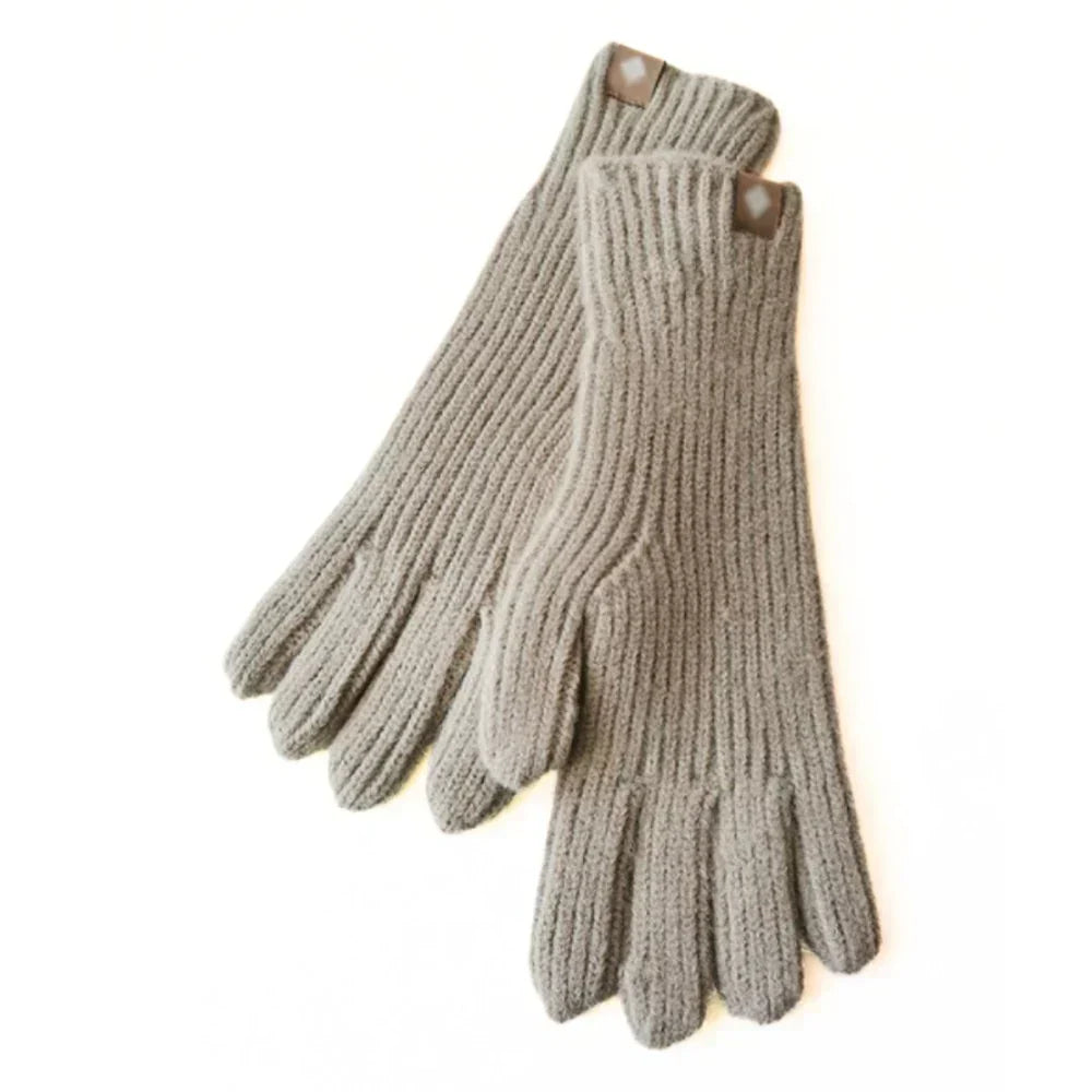 Guantes de punto casuales para mujer