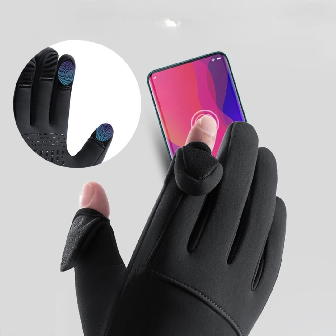 Guantes impermeables para pantalla táctil con bolsillo