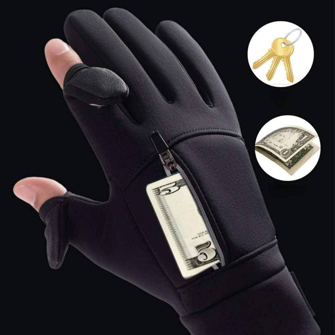 Guantes impermeables para pantalla táctil con bolsillo