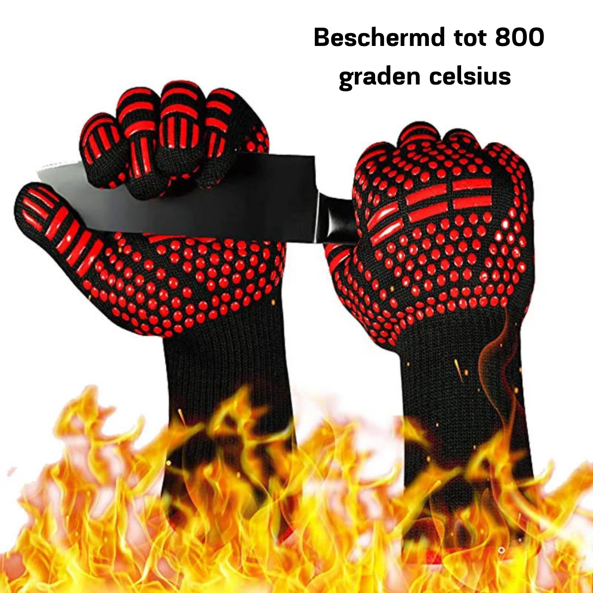 Guantes para barbacoa resistentes hasta 800 °C