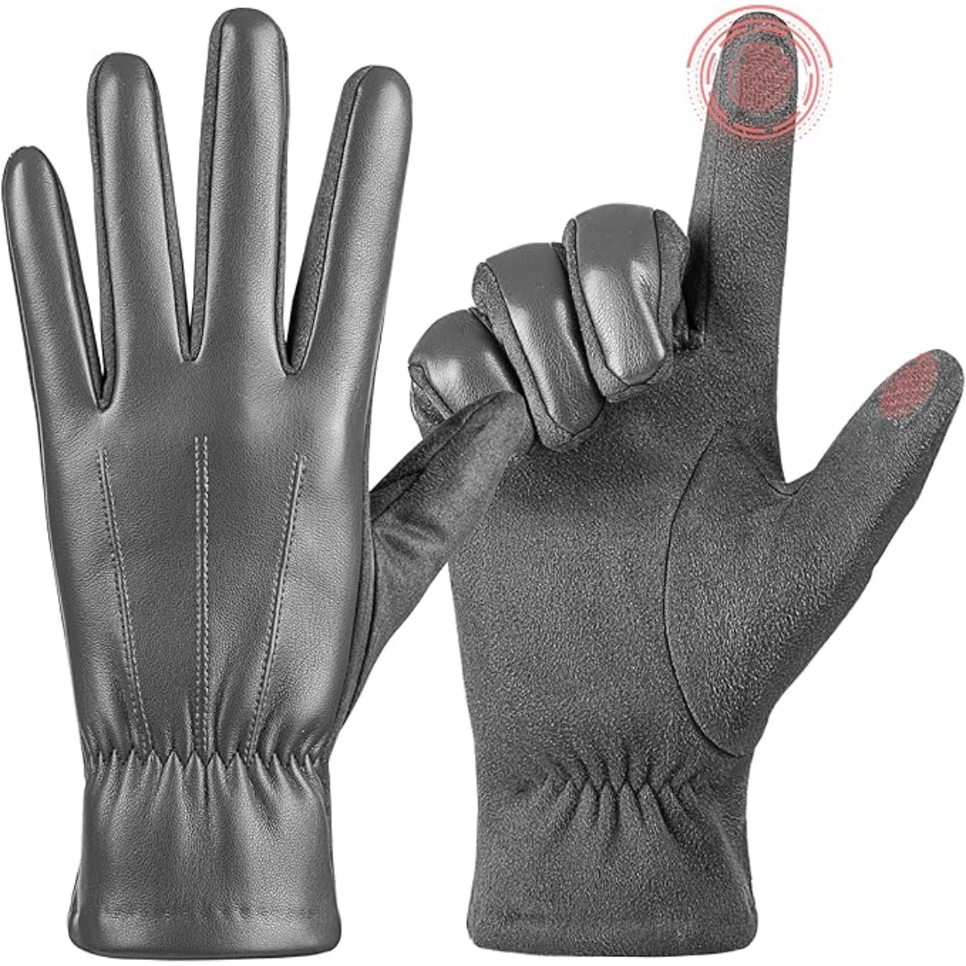 Guantes táctiles de invierno de ante