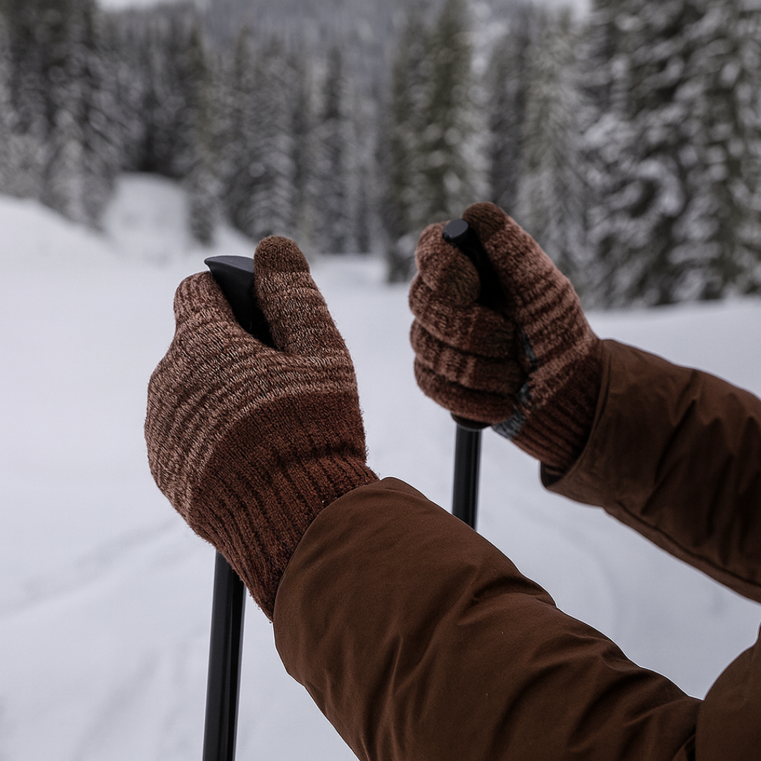 Guantes táctiles de punto para el frío
