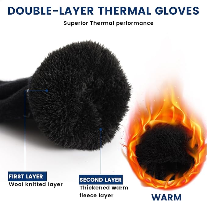 Guantes térmicos táctiles de invierno