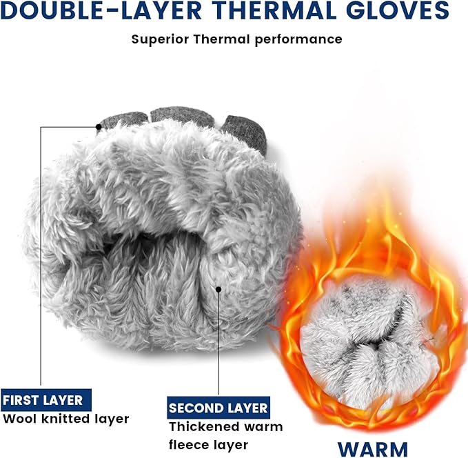 Guantes térmicos táctiles de invierno