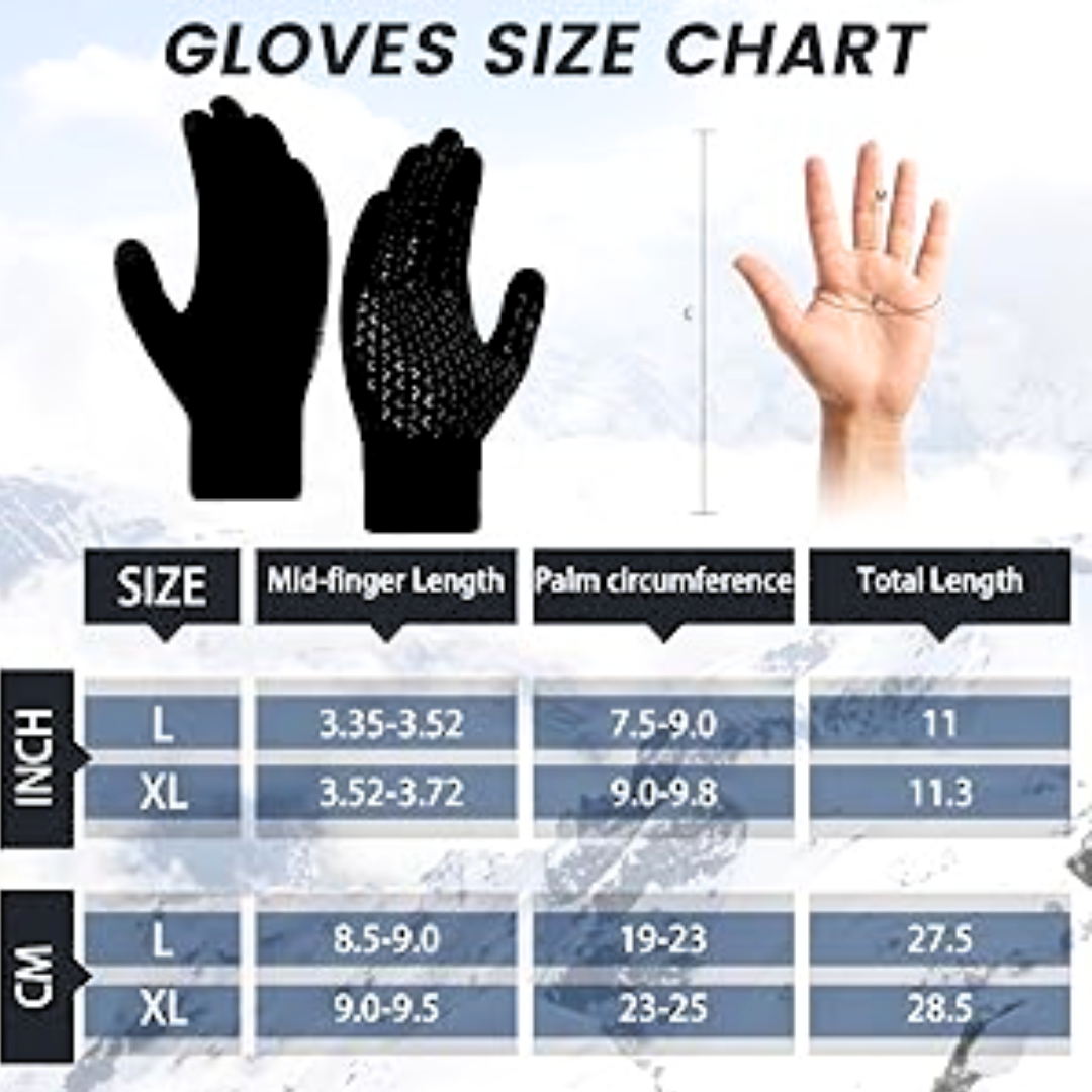 Guantes térmicos táctiles de invierno