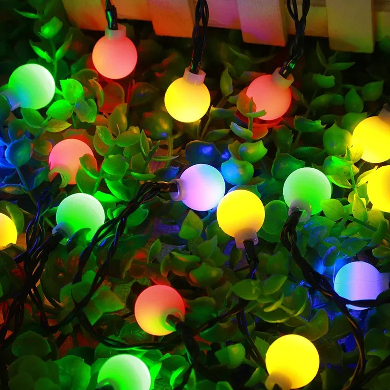 Guirnalda de Luces Solar de Exterior IP65 para Jardines y Terrazas