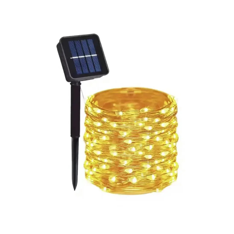 Guirnalda de luces solares ecológicas para exterior