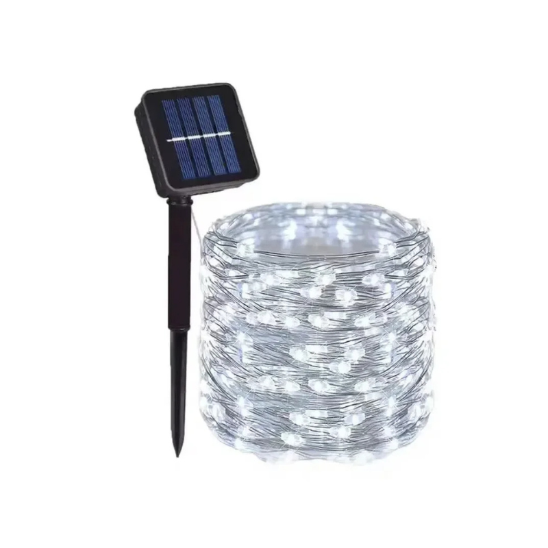 Guirnalda de luces solares ecológicas para exterior