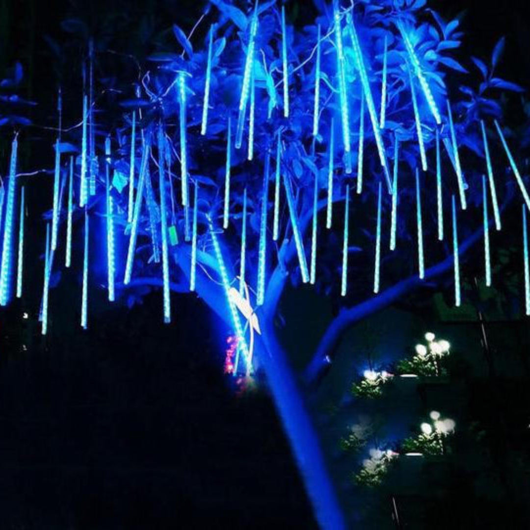 Guirnalda luminosa tormenta de nieve
