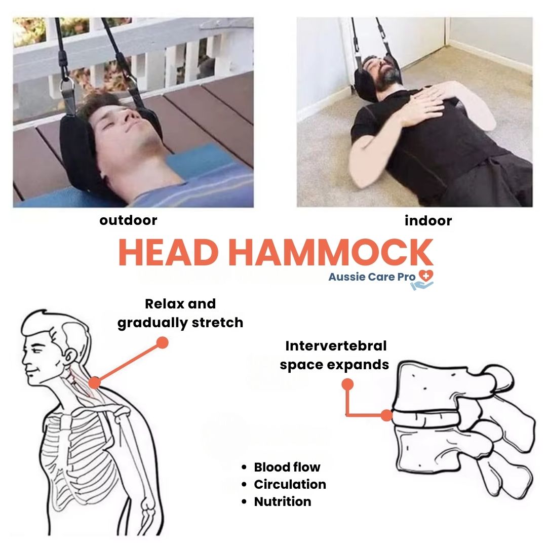 Hamaca de Tracción Cervical para Alivio Inmediato del Dolor de Cuello, Soporte Postural y Alineación de la Columna Vertebral