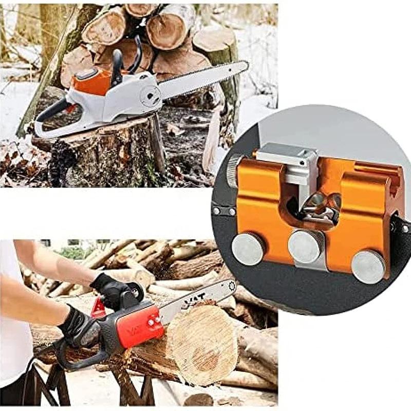 Herramienta para afilar cadenas de motosierra - Fácil de usar y rápida