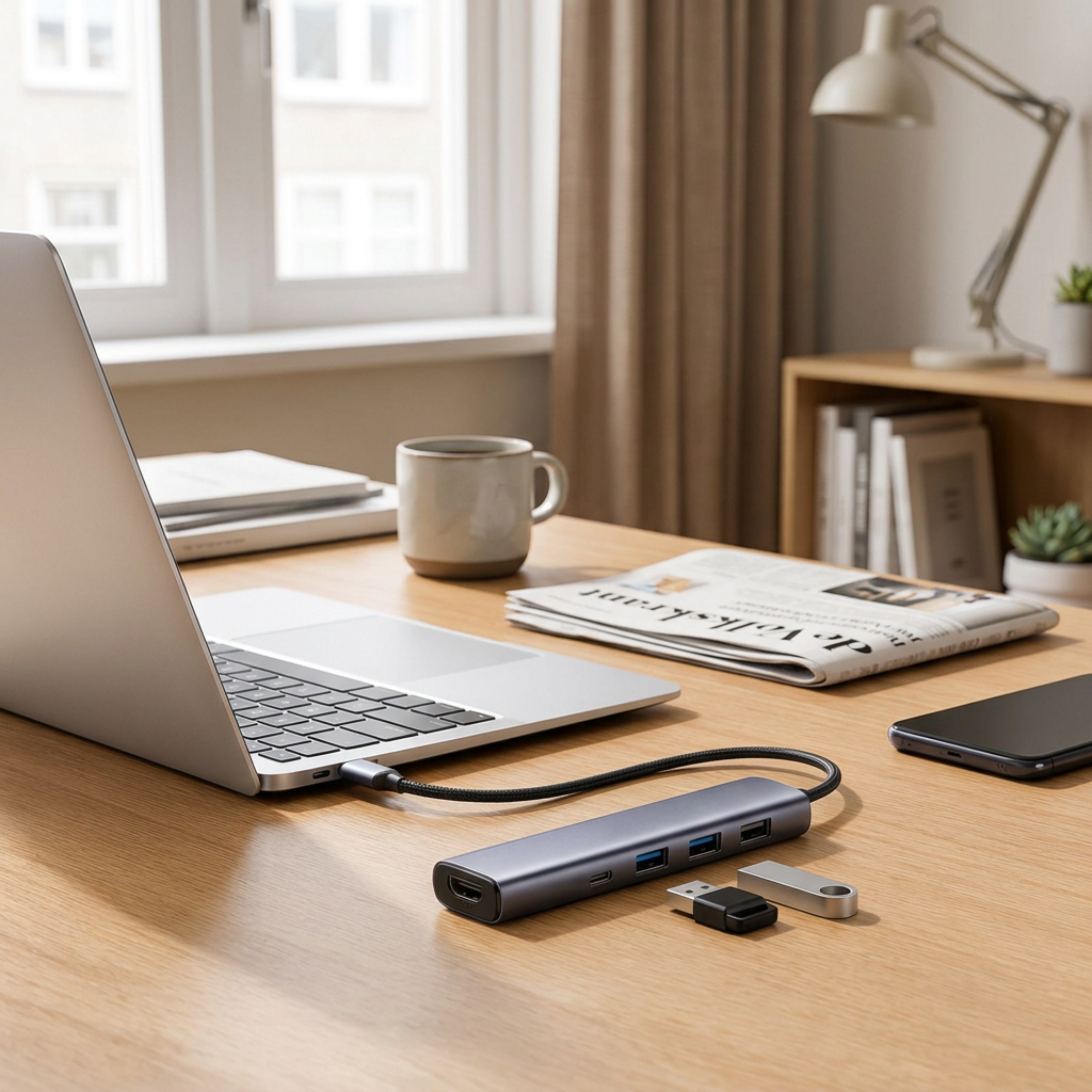 Hub USB-C portátil 5 en 1 con HDMI 4K