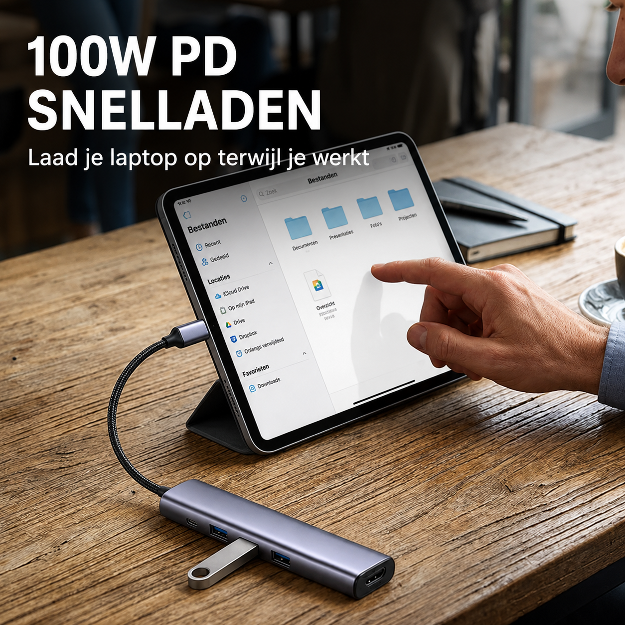 Hub USB-C portátil 5 en 1 con HDMI 4K