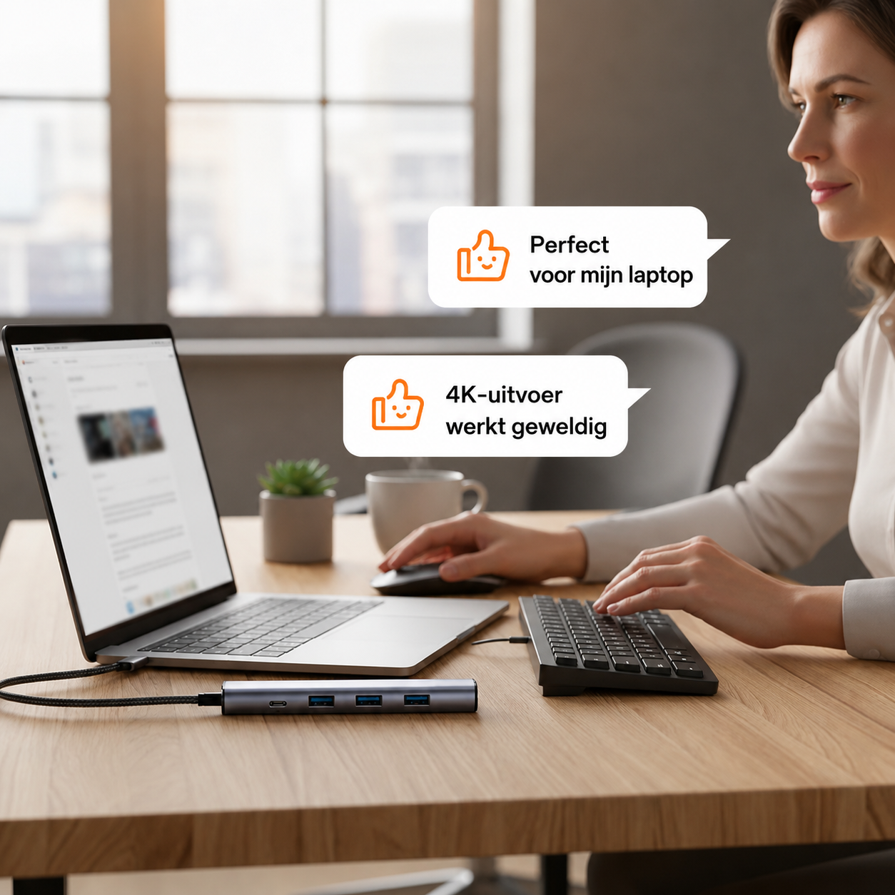 Hub USB-C portátil 5 en 1 con HDMI 4K