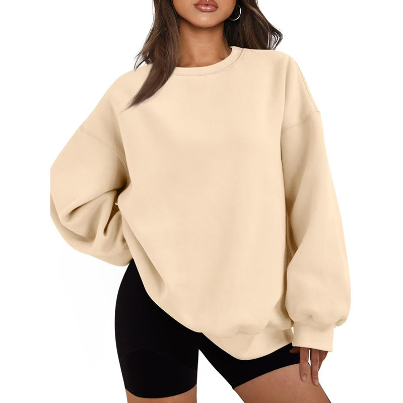 Jersey casual estilo oversized de corte holgado para mujer