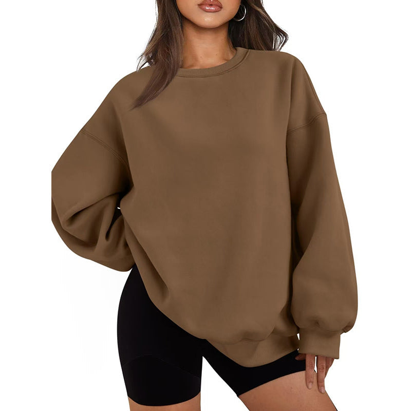 Jersey casual estilo oversized de corte holgado para mujer