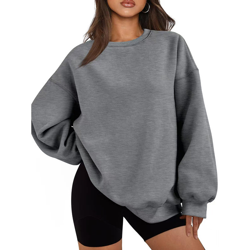 Jersey casual estilo oversized de corte holgado para mujer