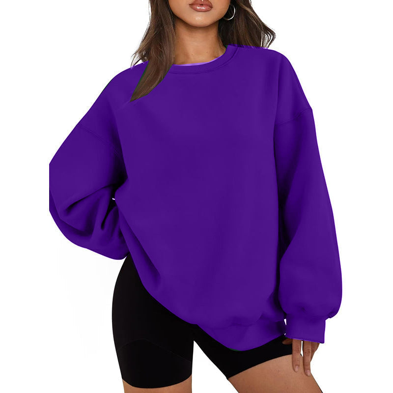 Jersey casual estilo oversized de corte holgado para mujer