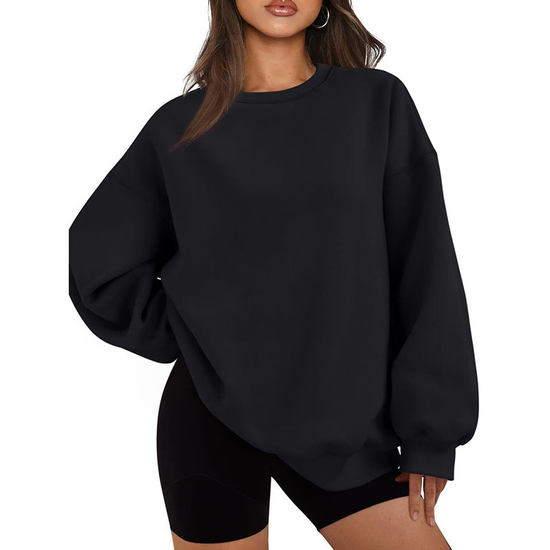 Jersey casual estilo oversized de corte holgado para mujer