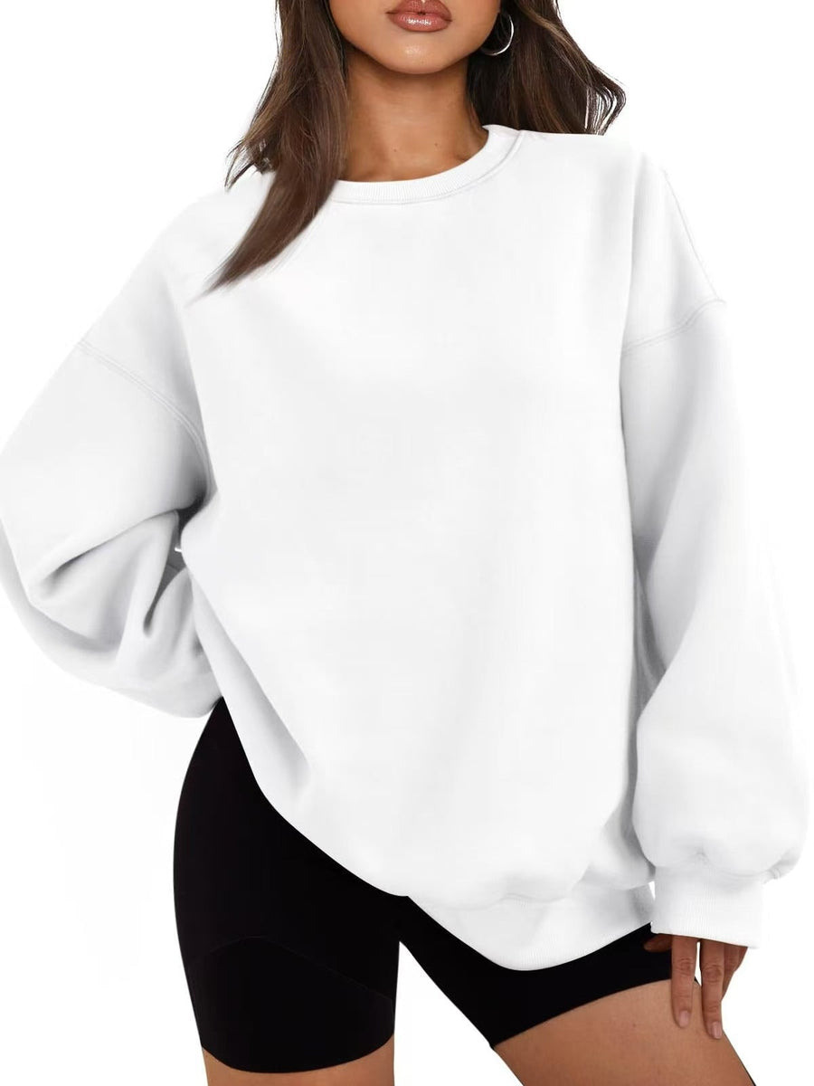 Jersey casual estilo oversized de corte holgado para mujer