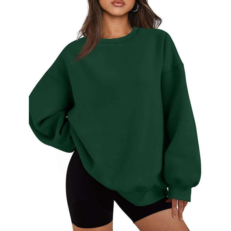 Jersey casual estilo oversized de corte holgado para mujer